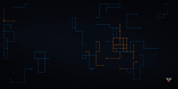 Elemental Circuit Desk Mat, flat design preview