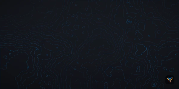 Elemental Topo Desk Mat, flat design preview
