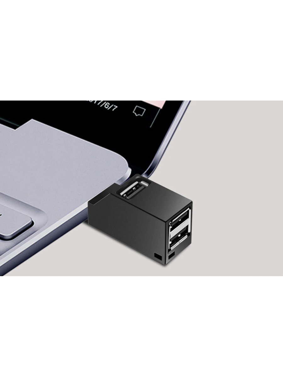 3-Port USB 3.0 Hub, Compact Splitter, 2-Pack, photo 3
