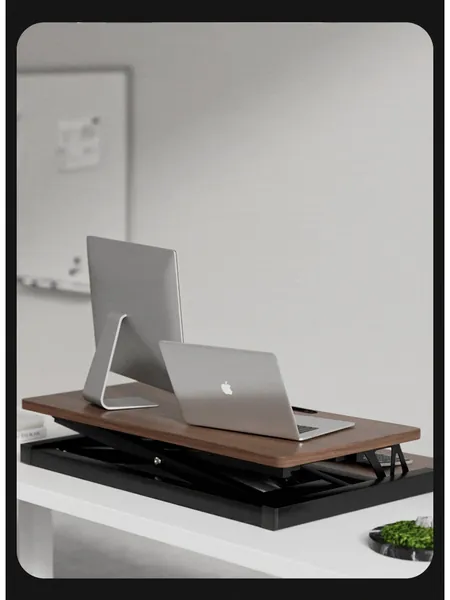 32 Inch Sit-to-Stand Desk Converter, Dual Monitor and Laptop Riser, photo 1