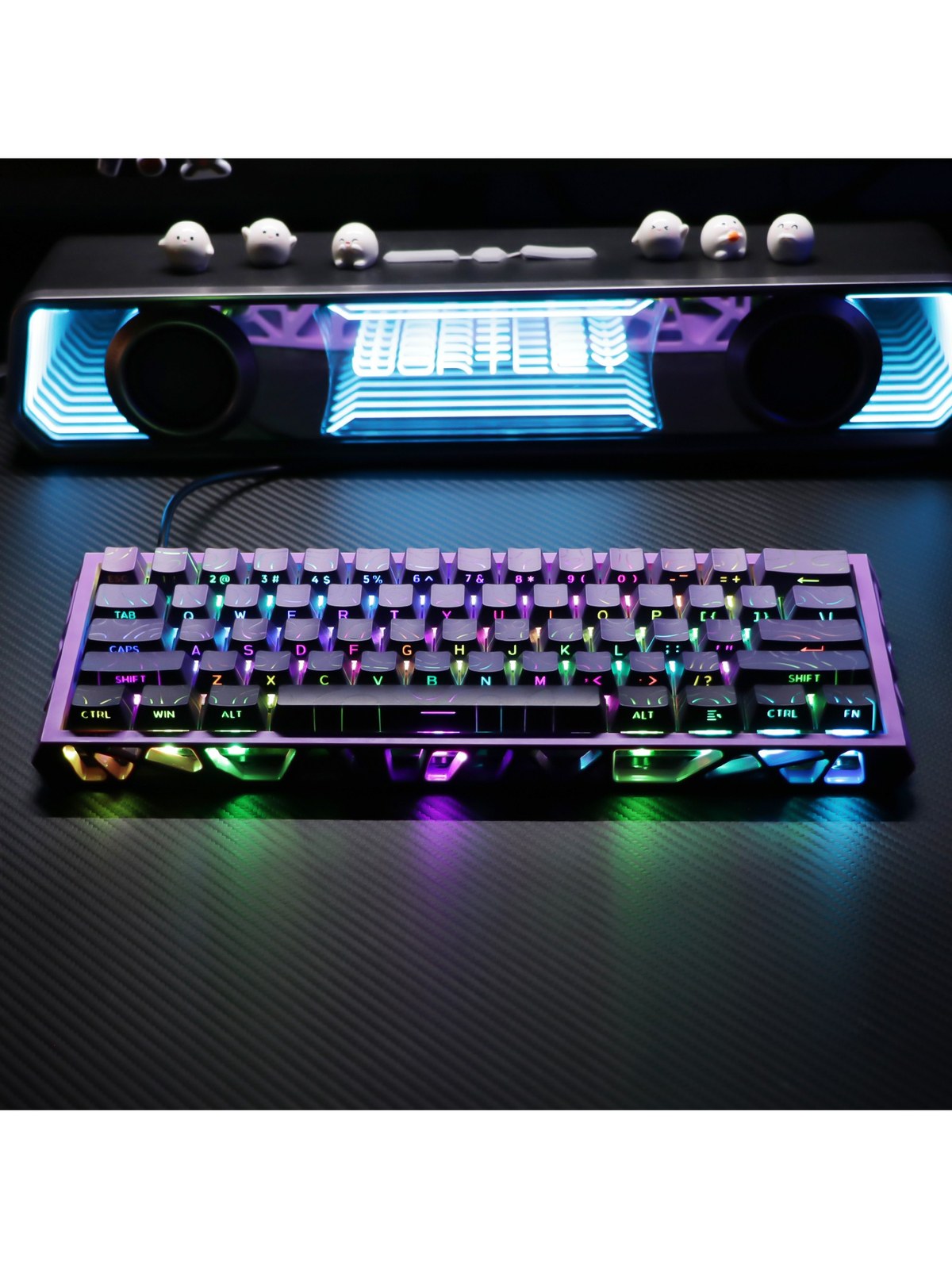 60% Hollow-Frame Mechanical Keyboard, Hot-Swap, RGB, Wired USB-C, photo 2