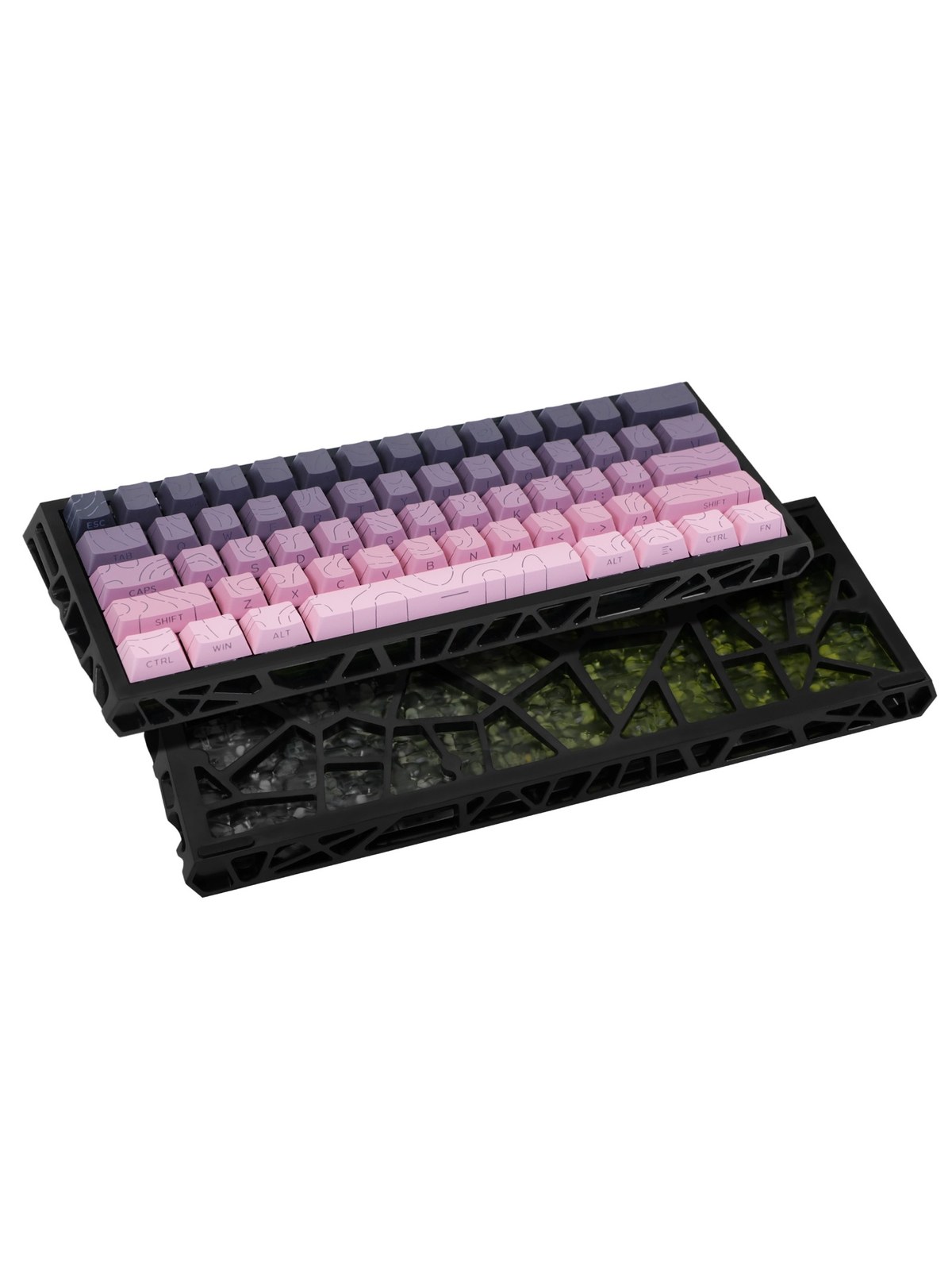61-Key Hot-Swap Mechanical Keyboard, Hollow Frame, Wired, RGB, photo 2