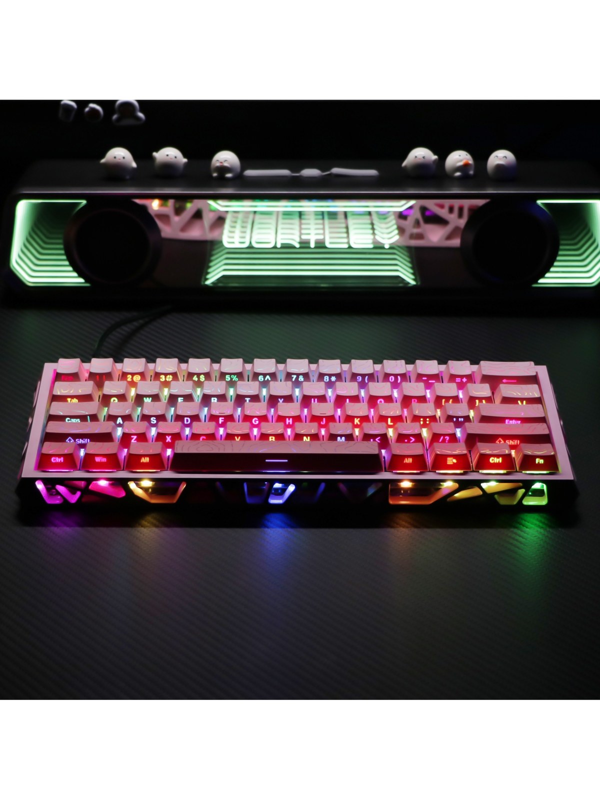 61-Key Hot-Swap Mechanical Keyboard, Hollow Frame, Wired, RGB, photo 3