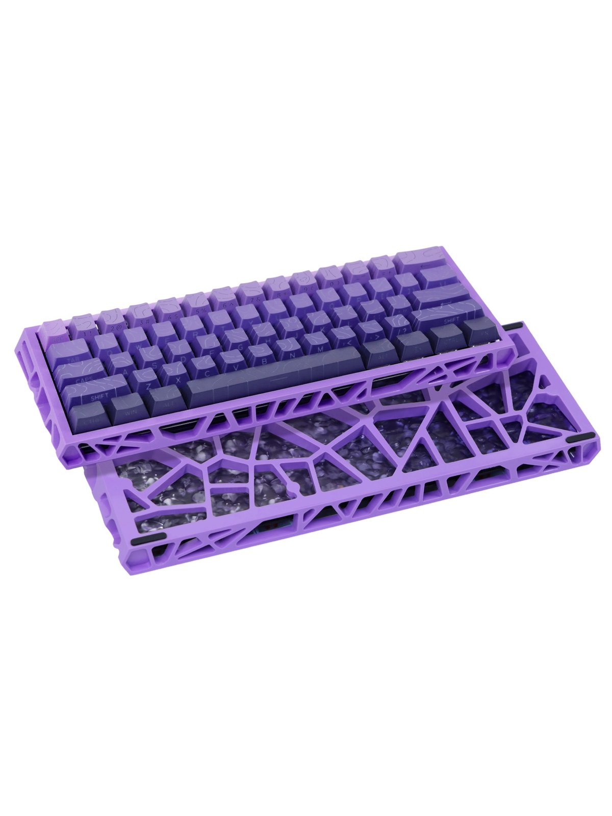 61-Key Hot-Swap Mechanical Keyboard, Hollow Frame, Wired, RGB, photo 4