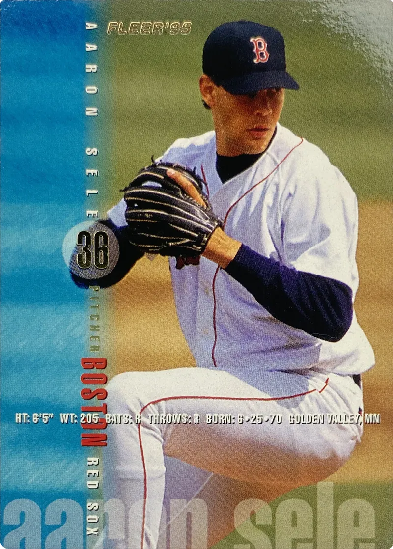 1995 Fleer Aaron Sele #40 Boston Red Sox front