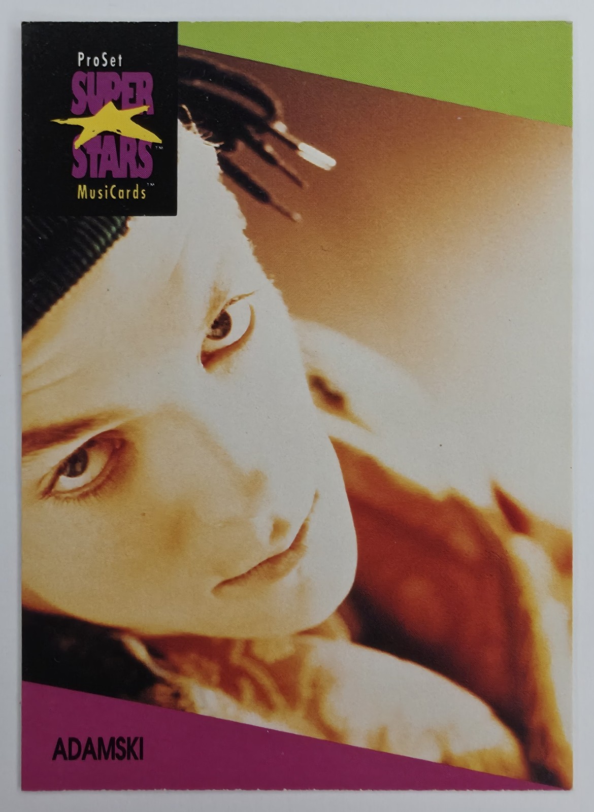 1991 Pro Set SuperStars MusiCards Adamski #30 front