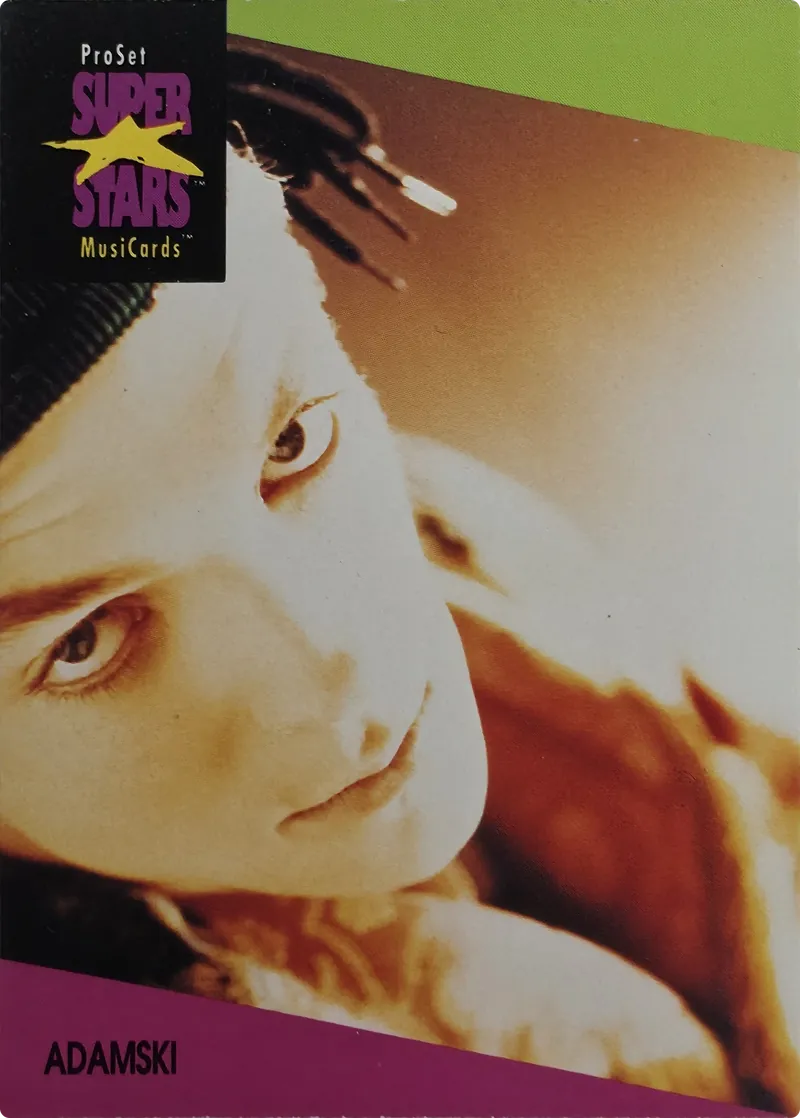 1991 Pro Set SuperStars MusiCards Adamski #30 front
