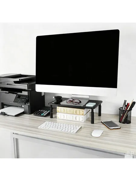 Adjustable Monitor Riser Stand, 3-Level Height, Ventilated Metal Platf, photo 3