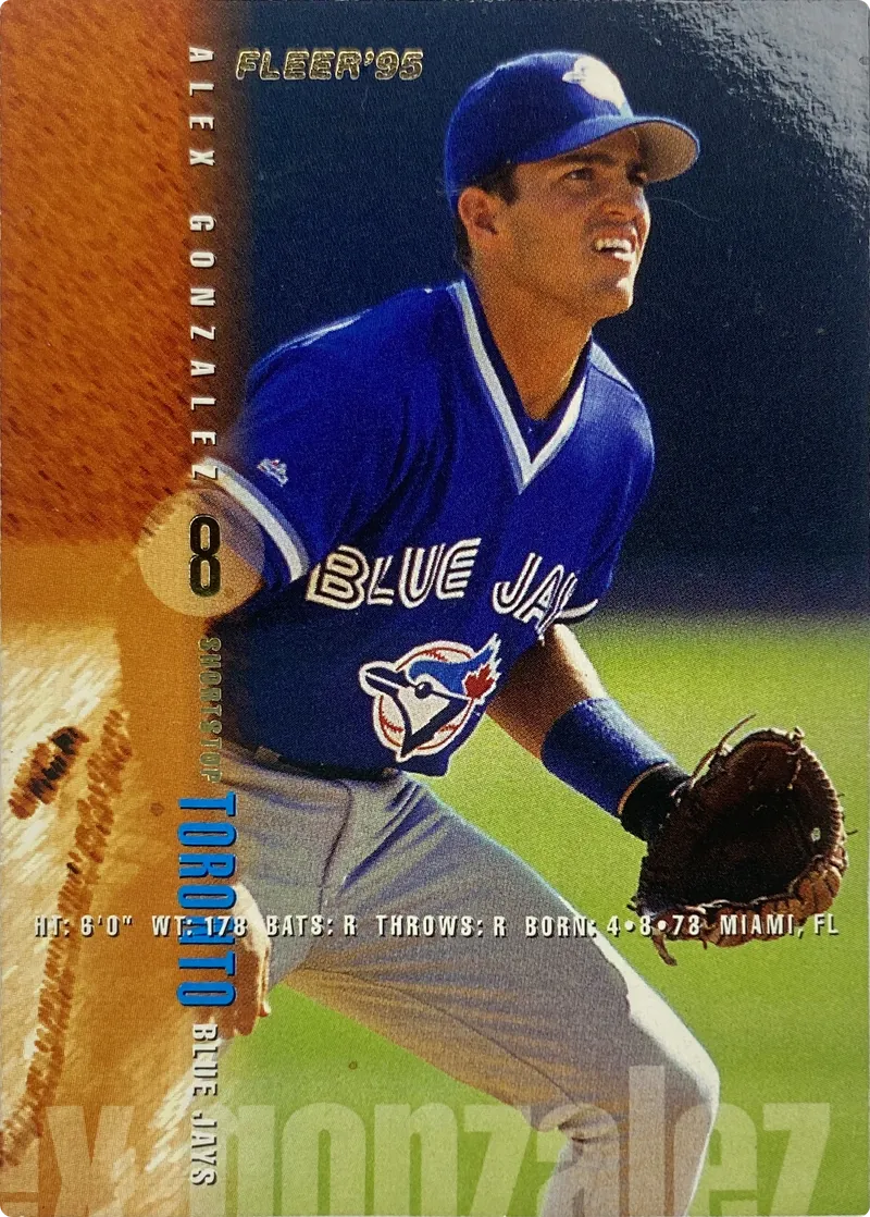 1995 Fleer Alex Gonzalez #93 Toronto Blue Jays front