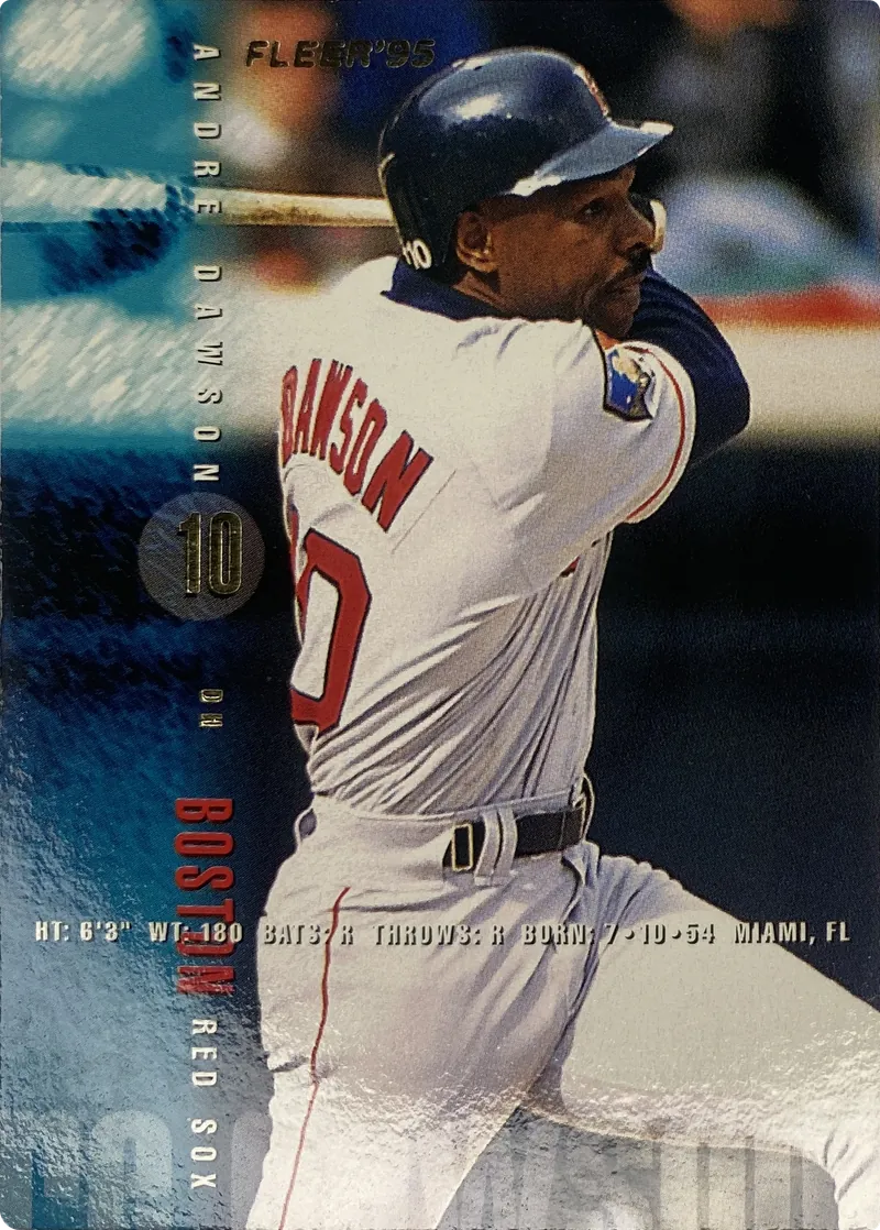 1995 Fleer Andre Dawson #28 Boston Red Sox Hall of Famer front