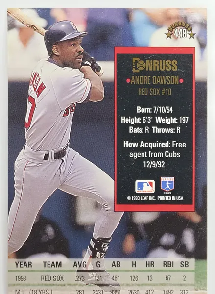 Andre Dawson back
