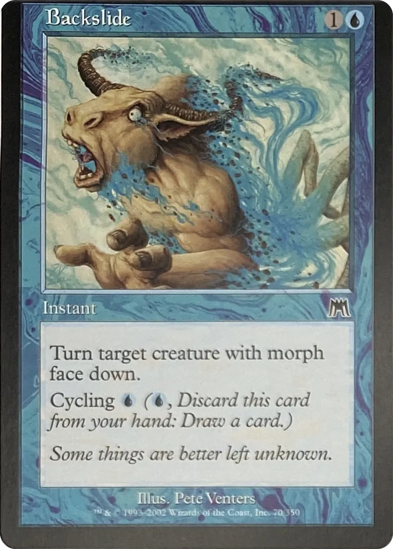 2002 Magic: The Gathering Onslaught Backslide #70/350 Common front