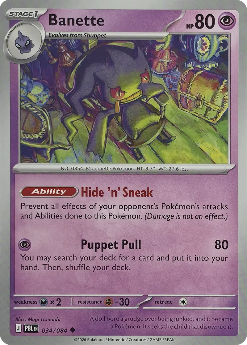 Banette #034/084, front