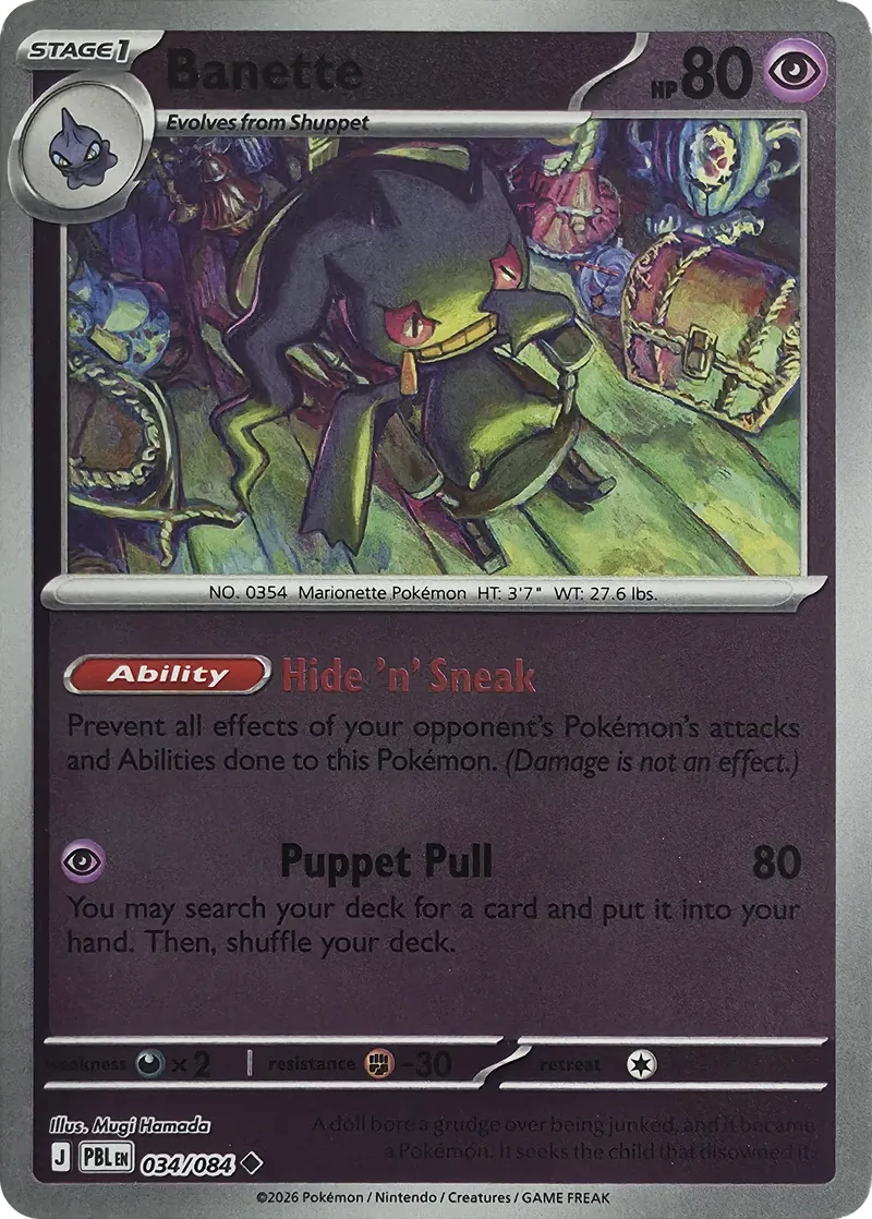 Banette #034/084, front