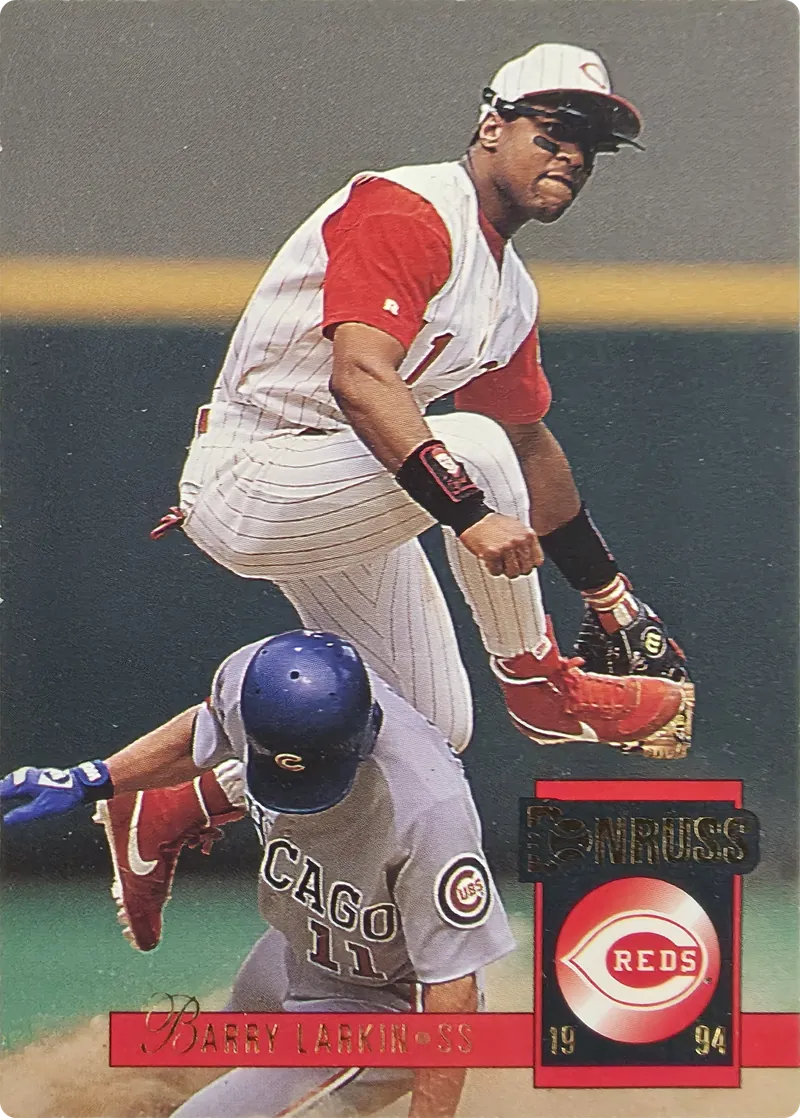1994 Donruss Barry Larkin #45 Cincinnati Reds Hall of Famer, front