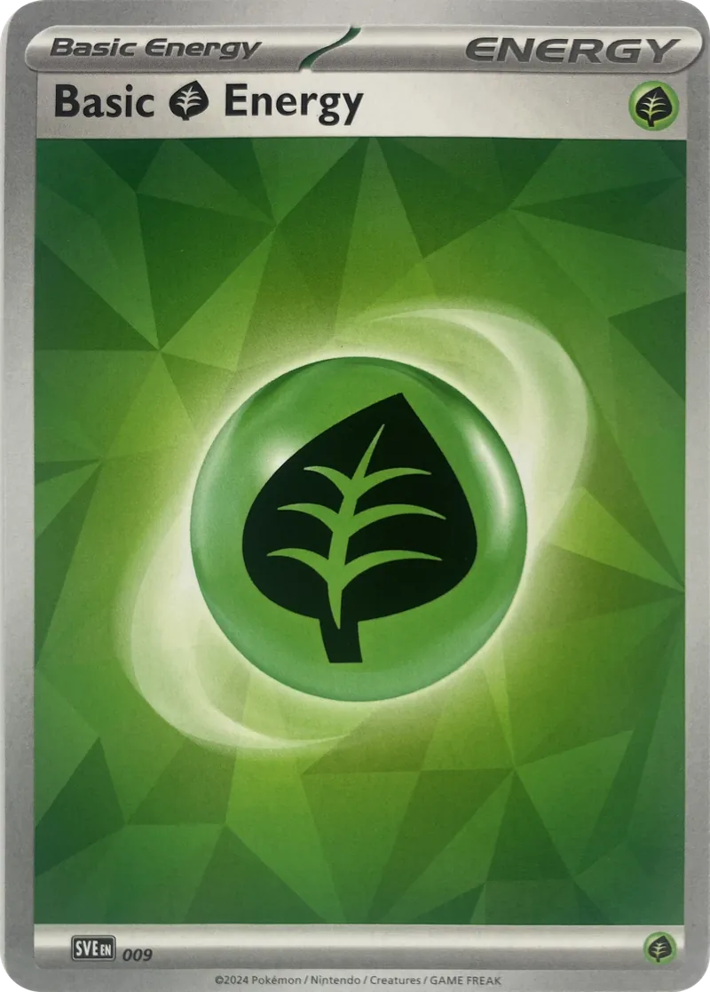 2024 Pokemon Scarlet & Violet Energies Basic Grass Energy #009 front