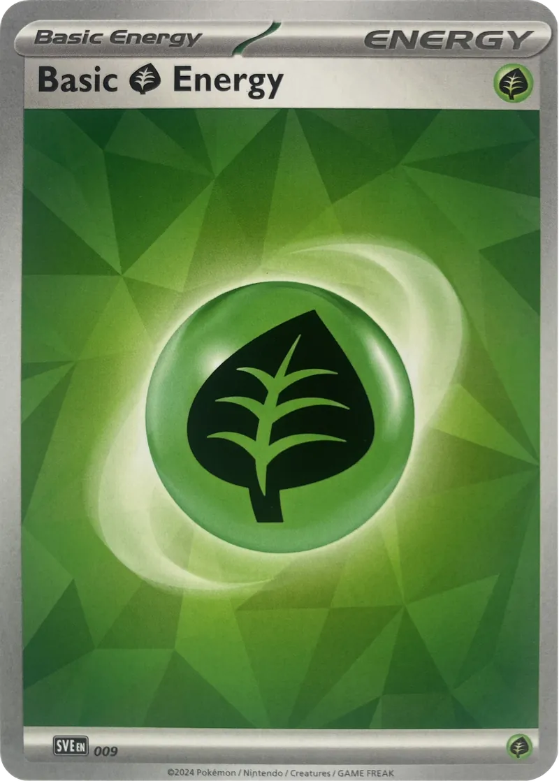 2024 Pokemon Scarlet & Violet Energies Basic Grass Energy #009 front
