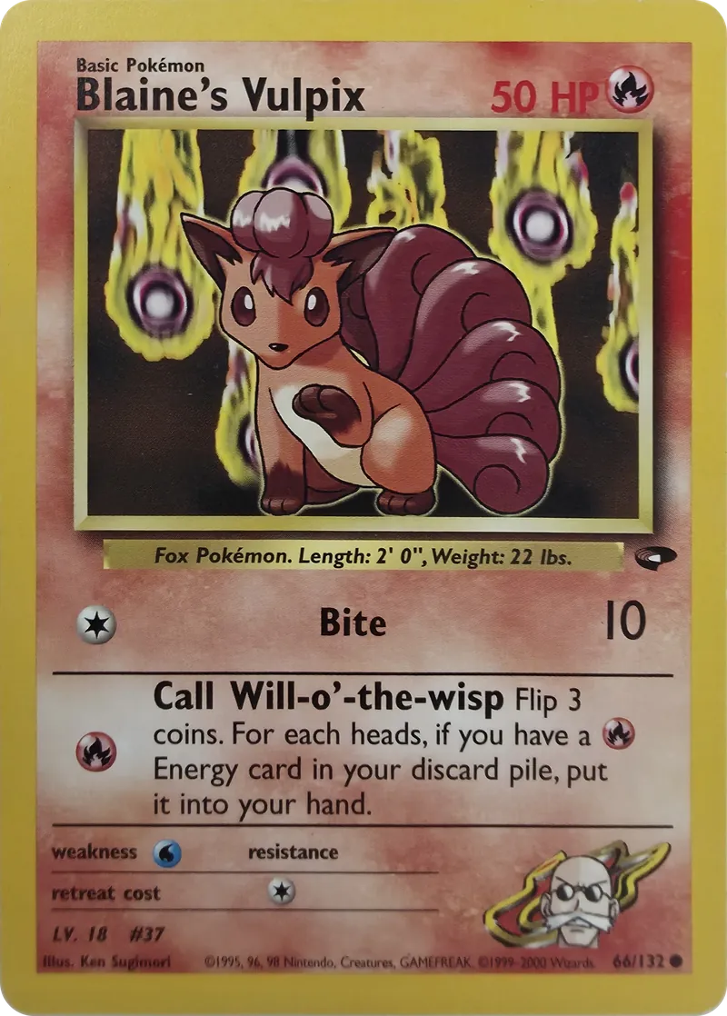 Blaine's Vulpix front