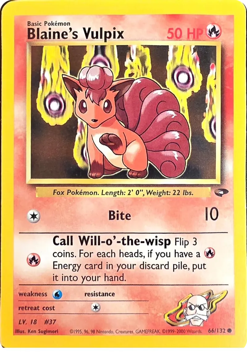 Blaine's Vulpix front