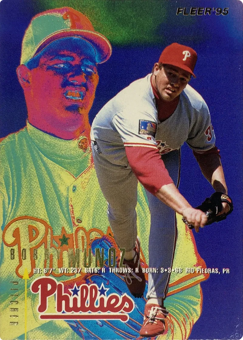 1995 Fleer Bobby Munoz #402 Philadelphia Phillies front