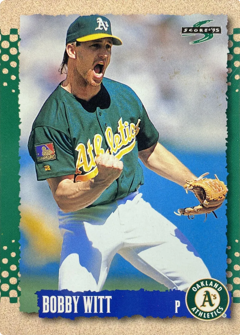 1995 Score Bobby Witt #152 Oakland Athletics front