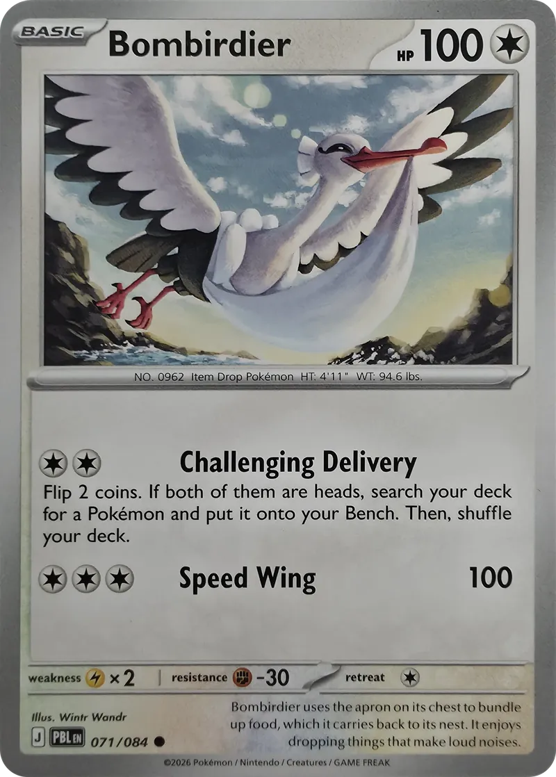 Bombirdier front