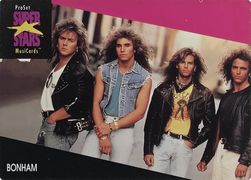 1991 Pro Set SuperStars MusiCards Bonham #153 front