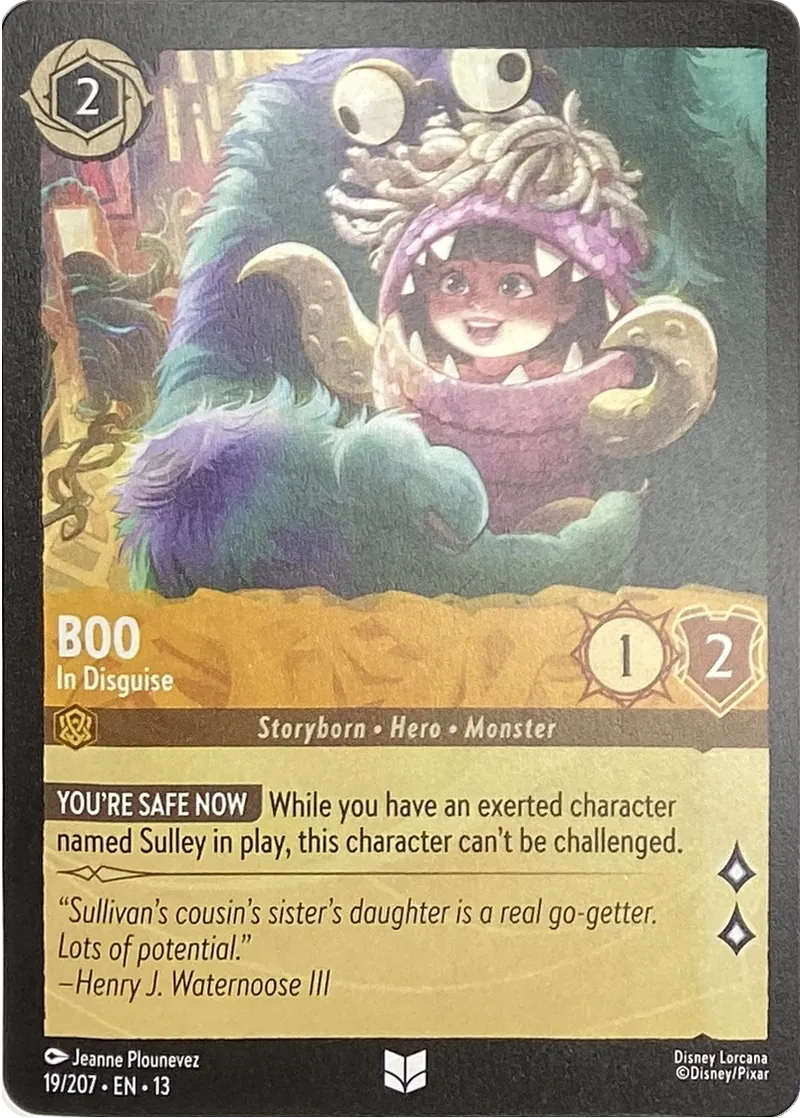 2026 Disney Lorcana Attack of the Vine! Boo - In Disguise #19/207 Uncommon front