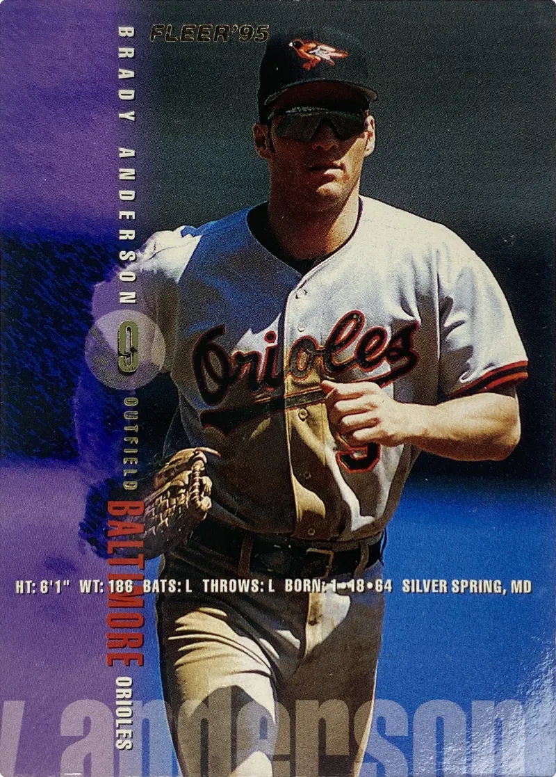 1995 Fleer Brady Anderson #1 Baltimore Orioles front
