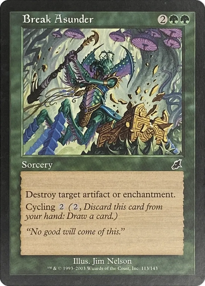 2003 Magic: The Gathering Scourge Break Asunder #113/143 Common front