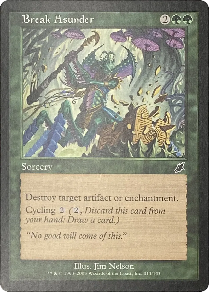 2003 Magic: The Gathering Scourge Break Asunder #113/143 Common front