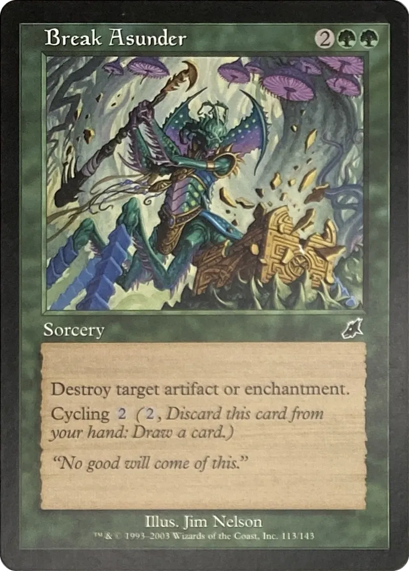 2003 Magic: The Gathering Scourge Break Asunder #113/143 Common front