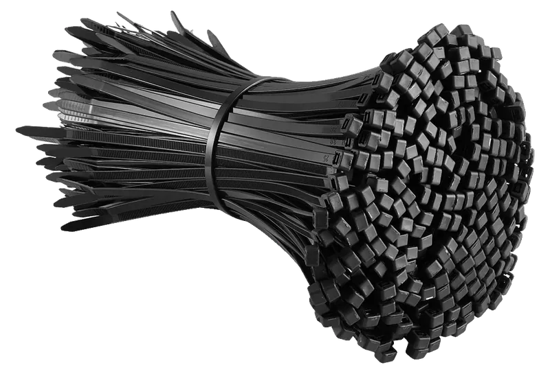 Cable Zip Ties, 8 In, 1000-Pack, 45 Lb Tensile Strength, Black, photo 1