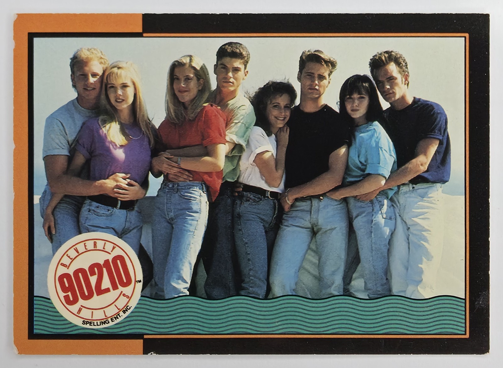 1991 Topps Beverly Hills 90210 Cast Photo #42 front