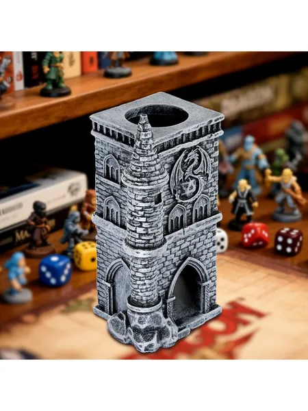 Castle Dice Tower, Resin, Gothic Design for Tabletop RPG, photo 5