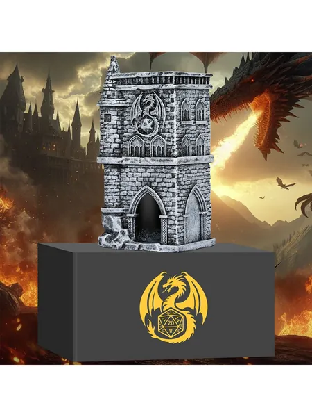 Castle Dice Tower, Resin, Gothic Design for Tabletop RPG, photo 6