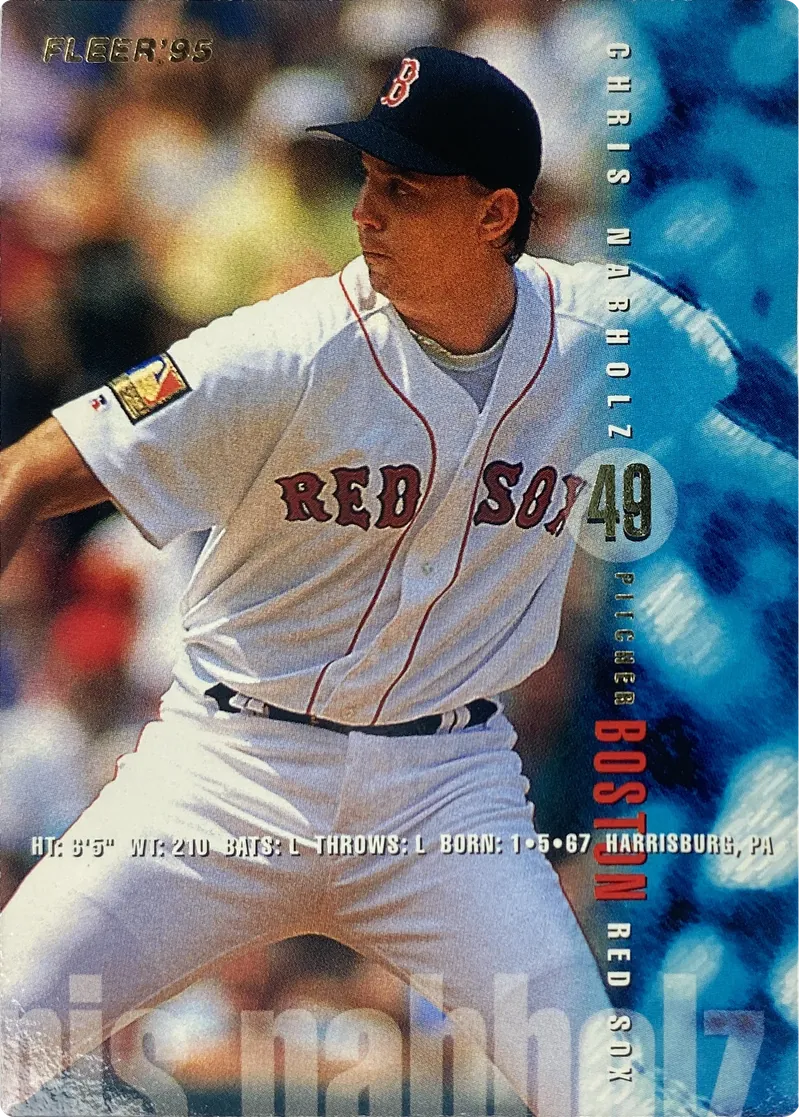 1995 Fleer Chris Nabholz #34 Boston Red Sox front