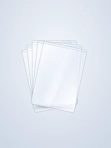 Sleeves fanned out
