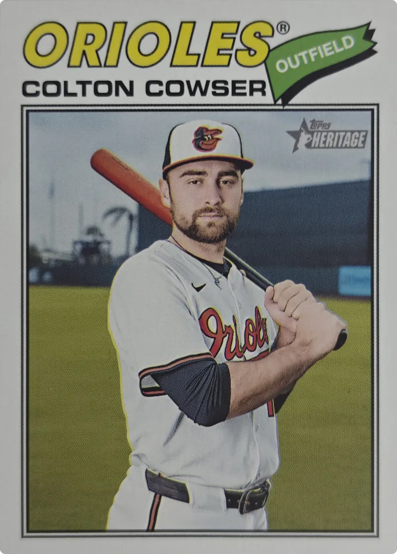 2026 Topps Heritage Colton Cowser #338 Baltimore Orioles front