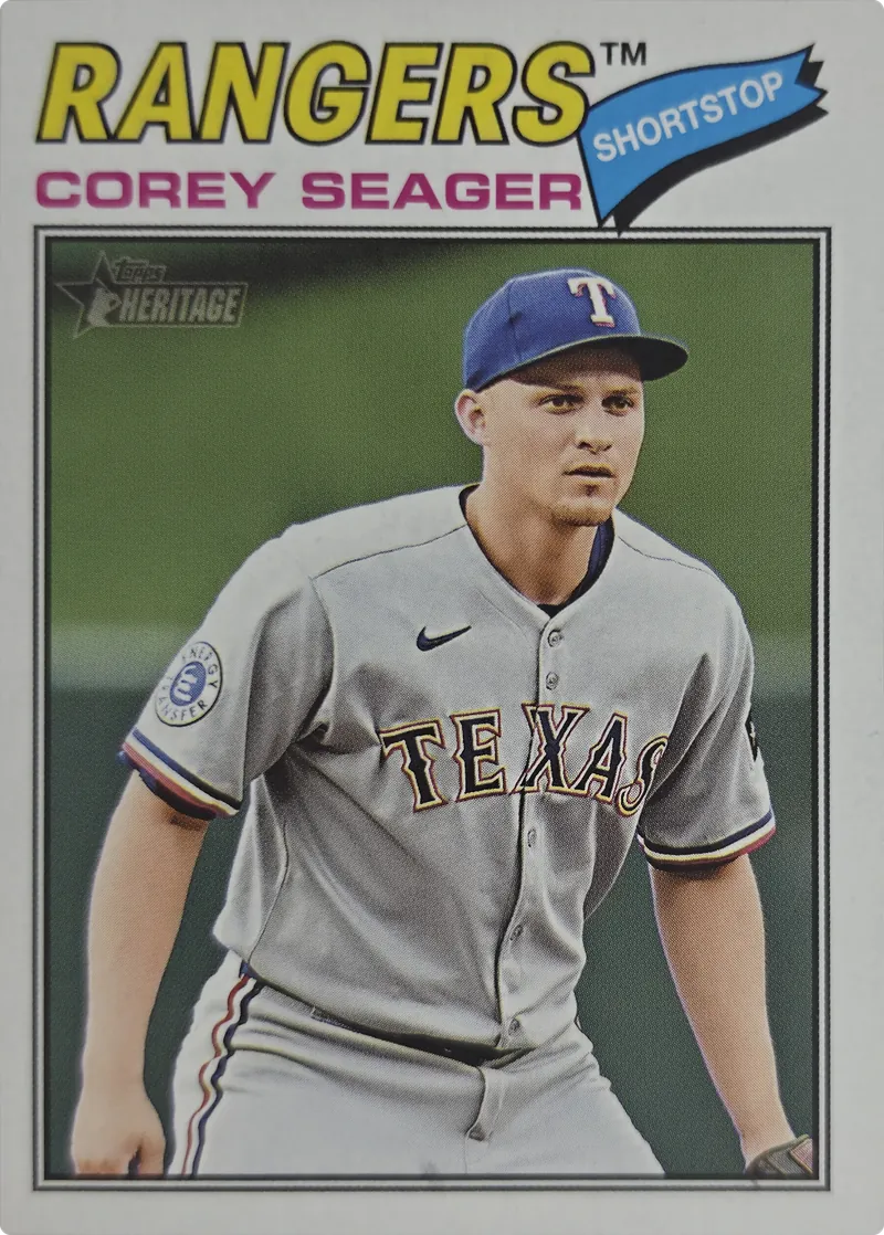 2026 Topps Heritage Corey Seager #302 Texas Rangers front