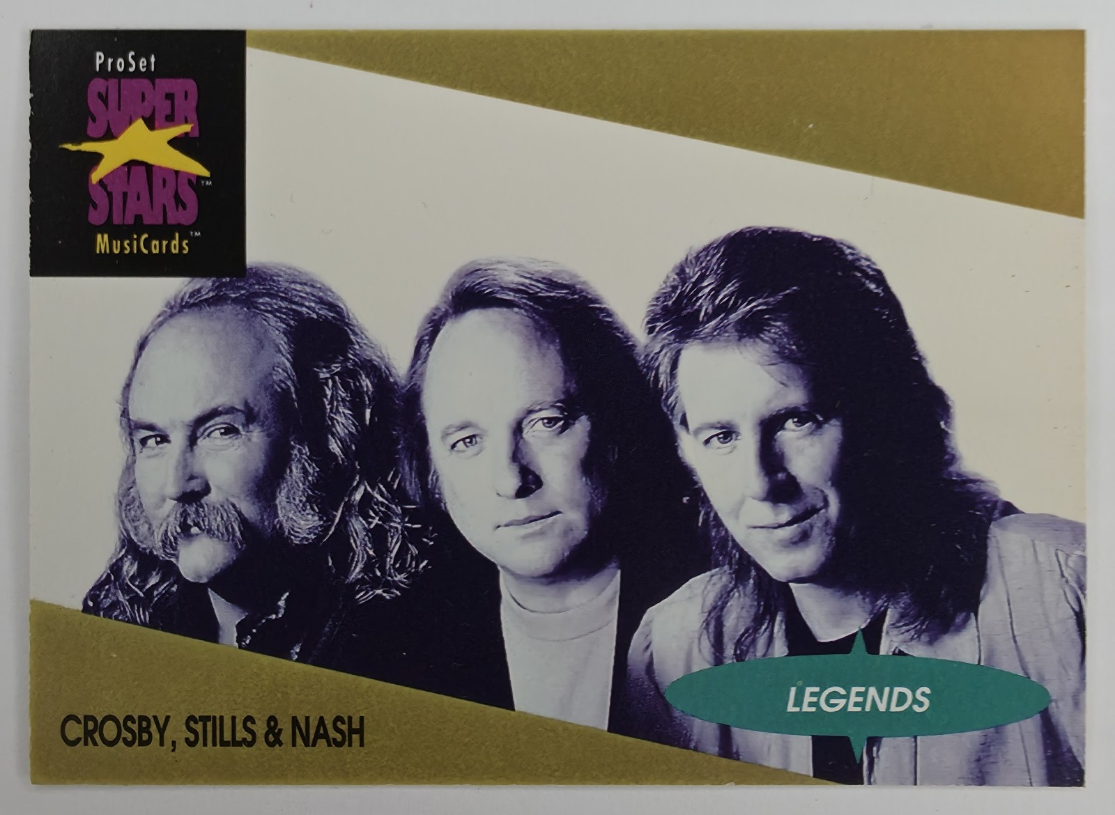 1991 Pro Set SuperStars MusiCards Crosby, Stills & Nash #4 Legends front