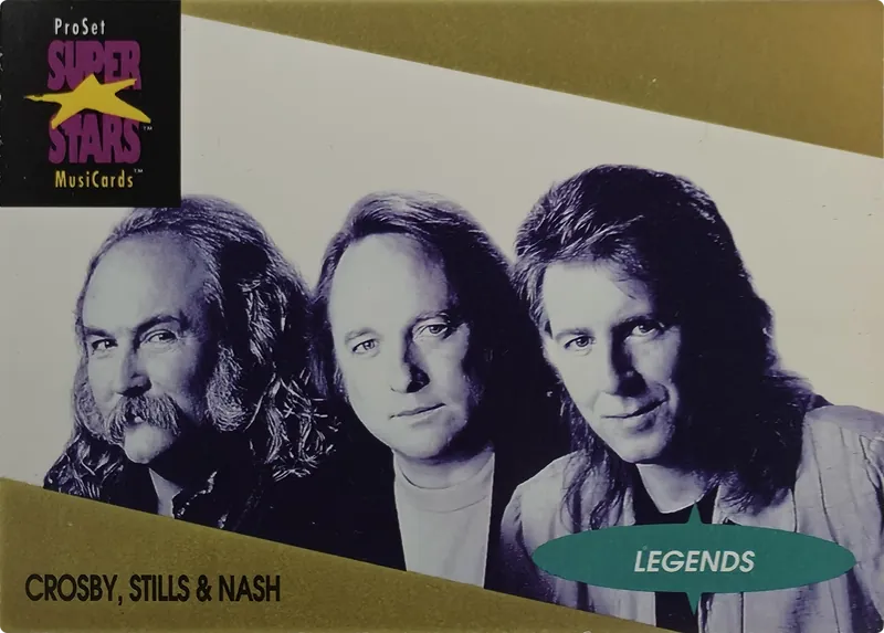 1991 Pro Set SuperStars MusiCards Crosby, Stills & Nash #4 Legends front