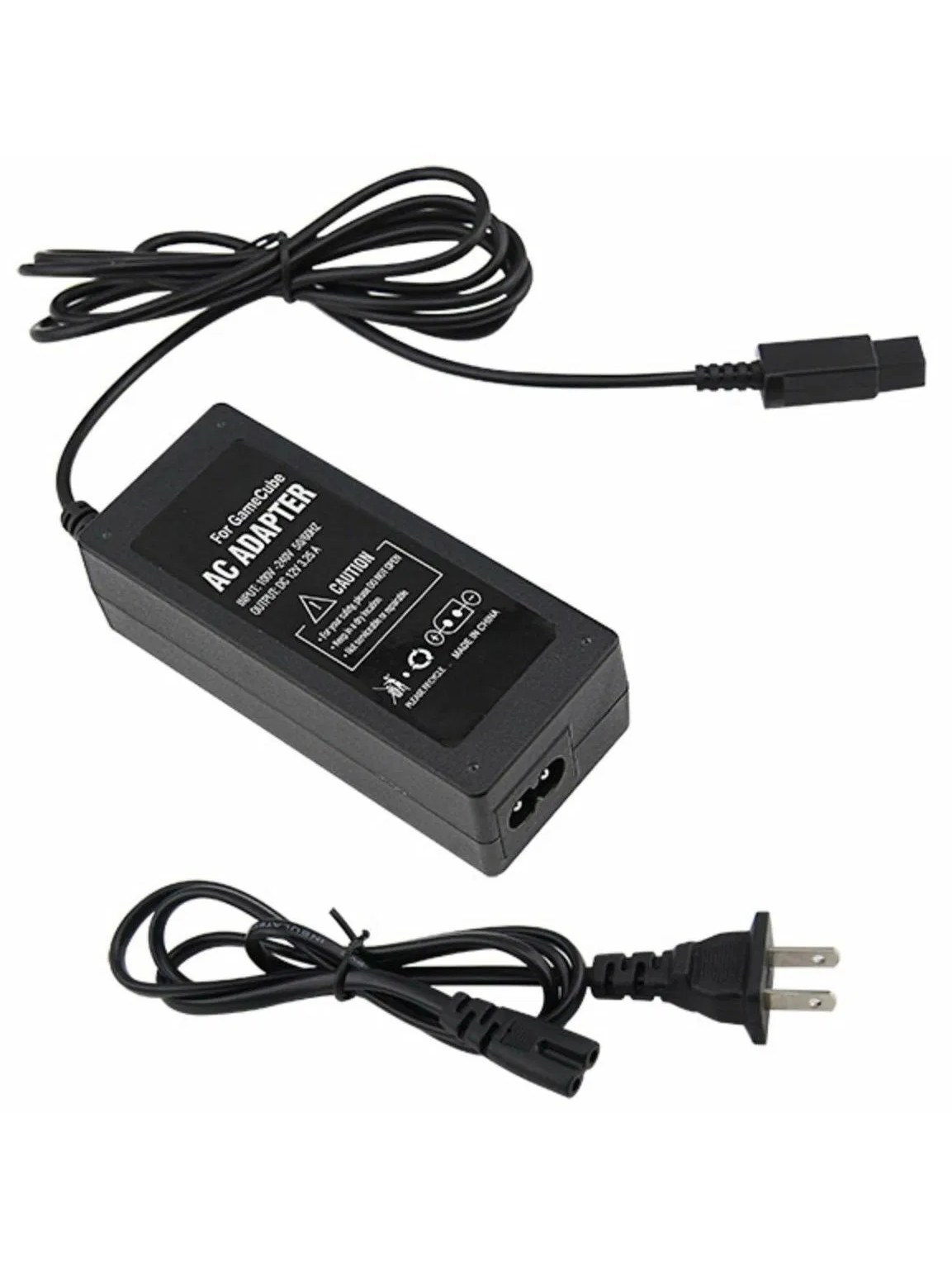 Cube console AC power supply and composite AV cable, photo 1