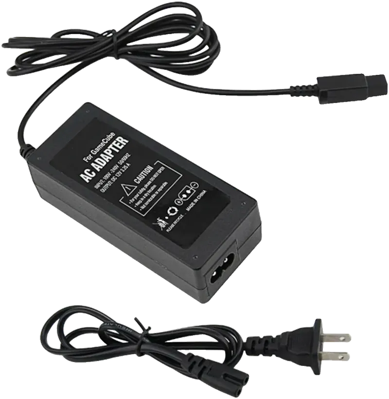 Cube console AC power supply and composite AV cable, photo 1
