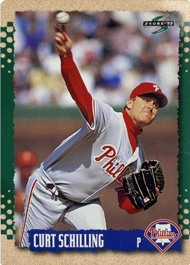 1995 Score Curt Schilling #163 Philadelphia Phillies front