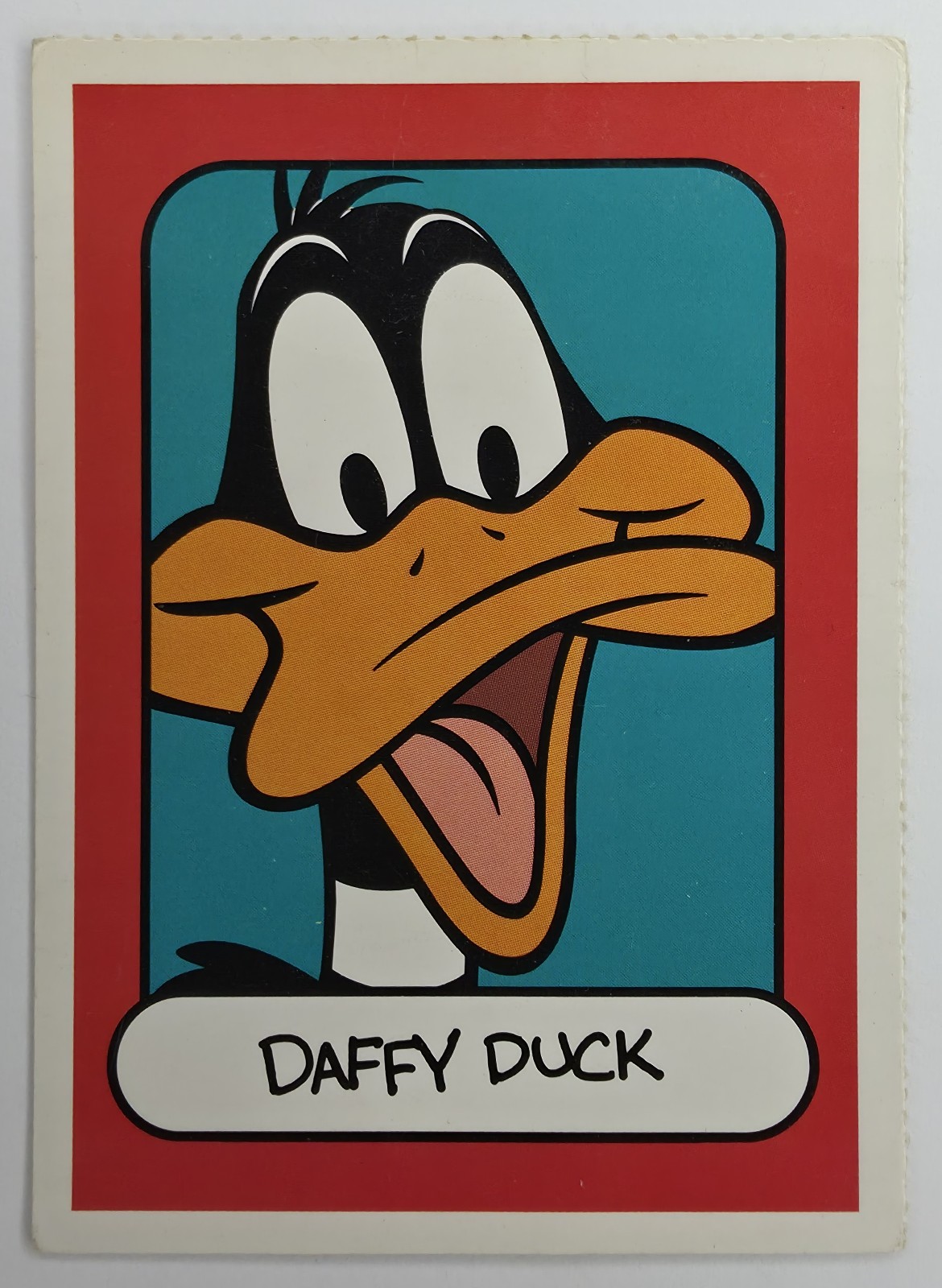 Daffy Duck 'Toon In To School card front
