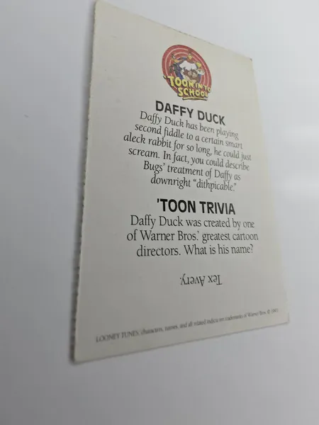 Daffy Duck 'Toon In To School card photo 6