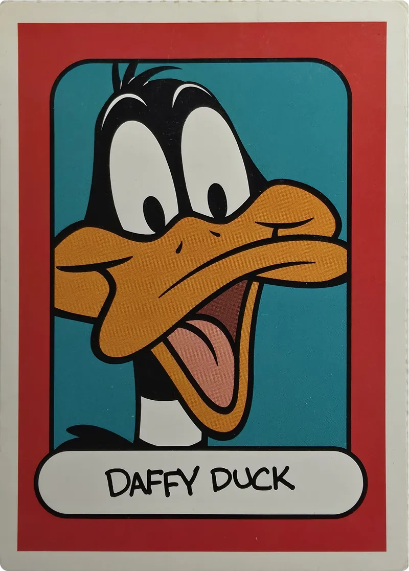 Daffy Duck 'Toon In To School card front