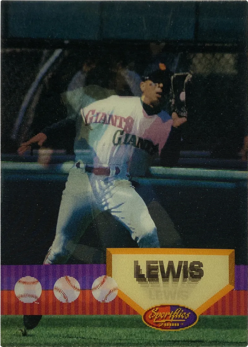 1994 Sportflics 2000 Darren Lewis #8 San Francisco Giants front