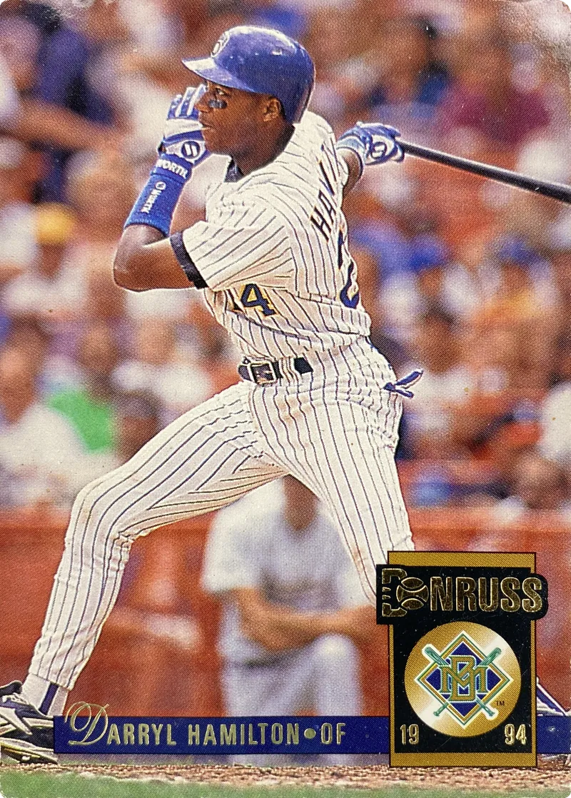 1994 Donruss Darryl Hamilton #398 Milwaukee Brewers front